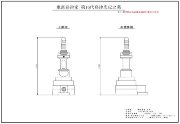 正面および立面図